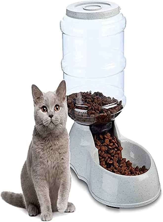 TGOPIT مجموعة موزع طعام القطط الأوتوماتيكي من تيغوبيت، وعاء طعام للتعبئة التلقائية بالجاذبية، حاوية تخزين، نافورة، موزع طعام الكلاب، موزع طعام الحيوانات الأليفة ذاتي التوزيع بالجاذبية [3.5 لتر] - Image 1